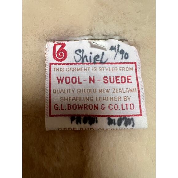 VTG G.L. Bowron Co. LTD Vest Men's Wool & Suede Western Ranch Outdoor Vest S 44 - Picture 3 of 7